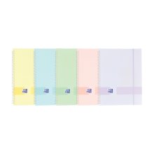 Oxford Live & Go A4 Carpeta de Fundas - Tapa de Plastico Opaco - Espiral 40 Fundas - Color Pastel (10 uds)