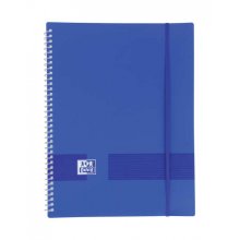 Oxford Live & Go A4 Carpeta de Fundas - Tapa de Plastico Opaco - Espiral 40 Fundas - Color Azul Marino (10 uds)