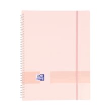 Oxford Live & Go A4 Carpeta de Fundas - Tapa de Plastico Opaco - Espiral de 40 Fundas - Color Rosa Chicle (10 uds)