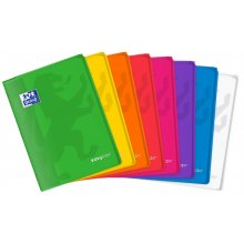 Oxford Easybook A4 Libreta Grapada - Tapa de Plastico Resistente - 1 Linea con 2 Margenes - 48 Hojas de Papel de Alta Calidad (10 uds)