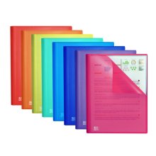 Oxford Urban A4 Carpeta de Fundas Soldadas - Tapa de Plastico Translucido - 30 Fundas - Colores Surtidos (10 uds)