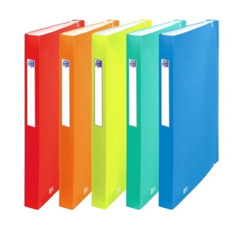 Oxford Urban A4+ Clasificador de 12 Posiciones - Tapa de Plastico Translucido - Ideal para Organizar Documentos - Colores Surtidos (10 uds)
