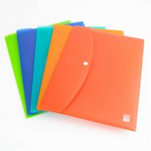 Oxford Urban Carpeta Plastico Rigido Translucido - Sobre con Broche - Resistente y Duradera - Colores Surtidos (5 uds)