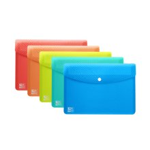 Oxford Urban A6 Carpeta de Plastico Rigido Translucido - Sobre con Broche - Tamaño A6 - Colores Surtidos (5 uds)
