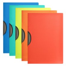 Oxford Urban A4 Carpeta de Plastico Rigido Translucido - con Clip para Documentos - Tamaño A4 - Resistente y Duradero - Colores Surtidos (10 uds)