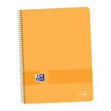 Oxford Live&Go A4+ Cuaderno de Plastico - Tapa Resistente - Formato A4+ - 80 Hojas Cuadriculadas 5x5 (5 uds)