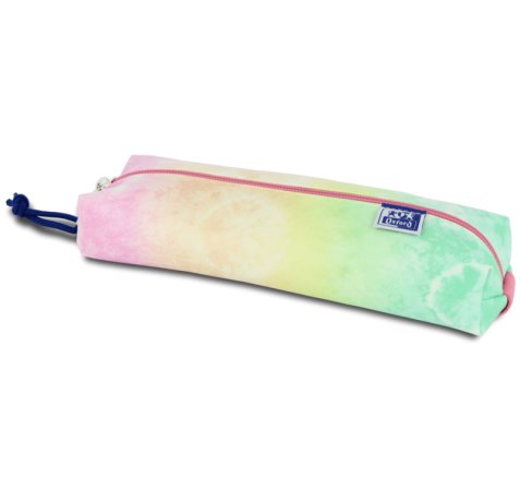 Oxford Kangoo Tie Dye Estuche Rectangular Mediano Acolchado - Diseño Tie Dye - Acolchado para Mayor Proteccion (5 uds)