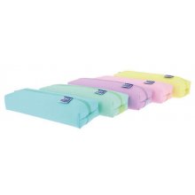 Oxford Kangoo Live & Go Estuche Rectangular Mediano - Goma Elastica para unirlo al Cuaderno - Colores Surtidos Pastel (5 uds)