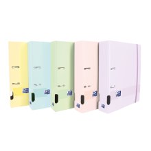 Oxford Live & Go A4+ Archivador de Tapa de Plastico Polyfoam - Tapa Resistente - Lomo de 70mm - Colores Surtidos (5 uds)