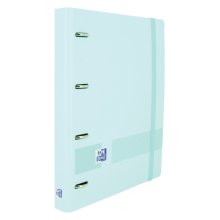 Oxford Live & Go A4+ Polyfoam Europeanbinder - Lomo de 45mm - Anillas de 4Dx35mm - Incluye Recambio 5x5 - Color Azul Pastel