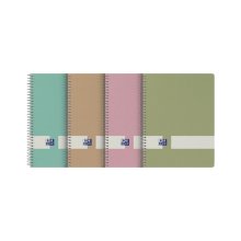 Oxford Nature Europeanbook A5+ Tapa Dura 5x5 80 Hojas - Tapa Dura Resistente - Formato A5+ - Cuadricula de 5x5 - 80 Hojas (5 uds)