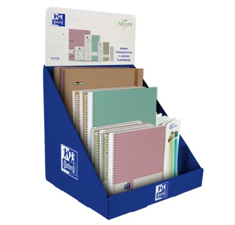 Oxford Nature Expositor Sobremesa Multiproducto - Incluye Europeanbooks y Europeanbinder - Lapices de Colores Incluidos - Diseño Ecologico y Sostenible - Ideal para Organizar tu Escritorio