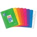 Oxford Easybook A4 Libreta Grapada - Tapa de Plastico Resistente - Cuadricula 5x5 con 2 Margenes - 48 Hojas de Papel de Alta Calidad - Colores Surtidos (10 uds)