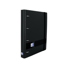 Oxford Europeanbinder Oxford Live&Go A5+ - Tapa Plastico Polifoam Negra - Anillas 4Dx25mm - Recambio Dots (5 uds)