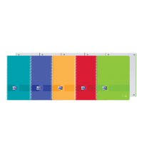 Oxford Live&Go Europeanbook 1 Tapa de Plastico A4+ 5x5 - Tamaño A4+ - 80 Hojas - Colores Surtidos (5 uds)
