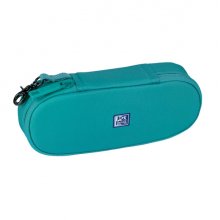 Oxford Kangoo B-Hook Estuche Cofre con Gancho - Bolsillo Interior con Malla - Goma Elastica para Cuadernos - Semirrigido - Color Aguamarina