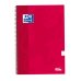 Oxford School Classic Cuaderno Espiral Tapa Extradura Write&Erase - Folio 4x4 con Margen - 80 Hojas - Color Rojo (5 uds)