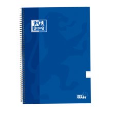 Oxford School Classic Cuaderno Espiral Tapa Extradura Write&Erase - Pauta 2.5mm con Margen - 80 Hojas - Color Azul Marino (5 uds)