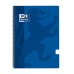 Oxford School Classic Cuaderno Espiral Tapa de Plastico Folio - Pauta 2.5 con Margen - 80 Hojas - Color Azul Marino (5 uds)