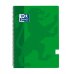 Oxford School Classic Cuaderno Espiral Tapa de Plastico Folio - Pauta 2.5 con Margen - 80 Hojas - Color Verde (5 uds)
