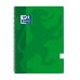 Oxford School Classic Cuaderno Espiral Tapa de Plastico Folio - Pauta 2.5 con Margen - 80 Hojas - Color Verde (5 uds)