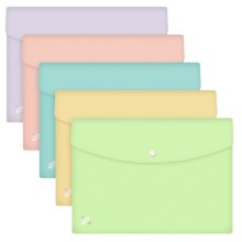 Oxford Broche A4 PP Transparente - Resistente y Duradero - Tamaño Estandar - Facil de Abrir y Cerrar (5 uds)