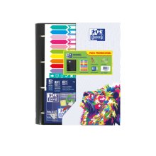 Oxford Europeanbinder Oxfcla A4+ - Carpeta de Tamaño A4+ - Diseño Escolar - Incluye Separadores - Colores Surtidos (10 uds)