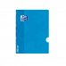 Oxford Libreta Grapada - Formato A5+ - 48 Hojas - Rayado Horizontal 1 Linea con Margen - Tapa de Plastico - Anti Traspaso de Tinta - Color Turquesa