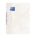 Oxford Libreta Grapada Openflex A4 - Tapa de Plastico Resistente - Grapada para Mayor Durabilidad - 1 Linea con Margen para Organizacion - 48 Hojas de Papel Blanco de Alta Calidad (10 uds)