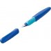 Pelikan Twist Pluma Estilografica Escolar Recargable - Plumilla de Acero Inoxidable Punto M - Cuerpo Color Azul (814737)