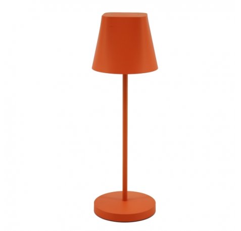 Unilux Ava Lampara LED de Escritorio - Resistente al Agua - Apta para Uso Exterior - Color Naranja