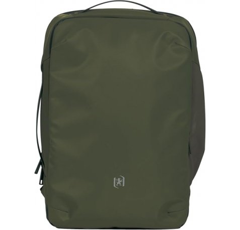 Oxford Identity Mochila Executive 18L - 2 Compartimentos y 12 Bolsillos - Bolsillo Antirobo - Asa Superio y Lateral - 42x32x13cm - Color Caqui