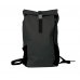 Oxford Identity Roll Top Mochila con Cierre Enrollable 24L - Material Resistente al Agua - Asa Colgador en la Parte Posterior - Bolsillo Frontal con Llavero - 48x32x10cm - Color Negro