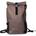 Oxford Identity Roll Top Mochila con Cierre Enrollable 24L - Material Resistente al Agua - Asa Colgador en la Parte Posterior - Bolsillo Frontal con Llavero - 48x32x10cm - Color Marron