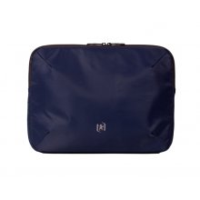 Oxford Identity Executive Funda/Maletin para Portatiles hasta 15.5" - 2 Compartimentos y 4 Bolsillos - Cierre de Cremallera - 38x29x5cm - Color Azul Marino
