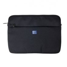 Oxford Young Proof B-Case Funda para Portatiles hasta 16" - RPET Reciclado - Bolsillo Frontal con Cremallera - Acolchado y Suave - 375x265x20mm - Color Negro