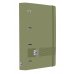Oxford Europeanbinder Live & Go A4+ Carpeta Tamaño A4+ con Recambio de 100 Hojas Cuadricula 5x5mm - Tapa de Plastico Polyfoam - Cierre con Goma - Color Verde Safari
