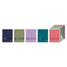 Oxford Live and Go Cuaderno de Espiral - Formato A4+ - 120 Hojas - Cuadricula 5x5mm - Tapa de Plastico - Anti Traspaso de Tinta - Digitalizacion de Textos con App - Colores Vivos Surtidos (5 uds)