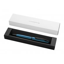 Pelikan Jazz Noble Boligrafo Retractil - Trazo de 1mm - Mecanismo de Giro - Recambio 337M Azul - Estuche de Regalo - Color Aguamarina