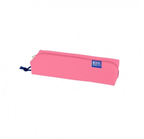 Oxford Kangoo Live and Go Estuche Rectangular Mediano - Goma Elastica para Cuadernos - Color Sandia