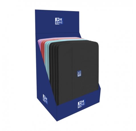 Oxford Young Proof B-Case Expositor con 10 Fundas para Portatil hasta 14" - Compartimento Acolchado - Bolsillo Exterior con Cremallera - Colores Surtidos