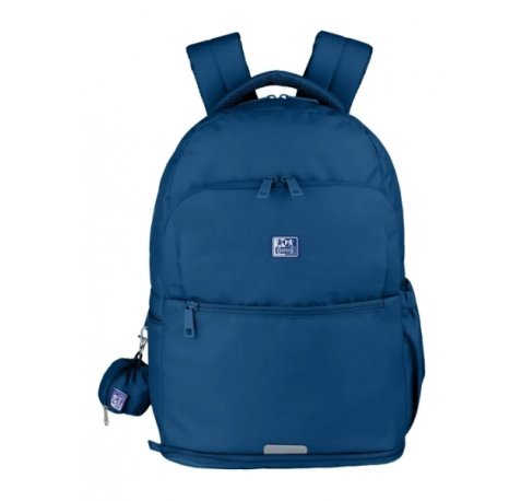 Oxford B-Out Mochila 30L - TamaÃ±o 42x30x15cm - Bolsillo Acolchado - Asa Superior - Funda para Lluvia - Poliester Reciclado RPET - Color Azul Marino