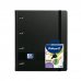 Oxford Europeanbinder Live & Go A4+ Pack con Carpeta TamaÃ±o A4+ con Recambio de 100 Hojas + Pack con 4 Marcadores Pelikan Testmarker 490 - Tapa de Plastico Polyfoam - Cierre con Goma - Color Negro