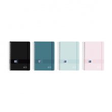 Oxford Live and Go Agenda Escolar con Espiral - Castellano - Tapa de Plastico - Formato Octavo - Semana Vista - Colores Surtidos (8 uds)