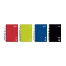 Enri Agenda Escolar con Espiral - Castellano - Tapa Extradura - Formato Octavo - Dia Pagina - Acabado Brillante - Colores Surtidos (5 uds)