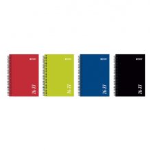 Enri Agenda Escolar con Espiral - Castellano - Tapa Extradura - Formato Cuartilla - Semana Vista - Acabado Brillante - Colores Surtidos (4 uds)