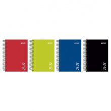 Enri Agenda Escolar con Espiral - Castellano - Tapa Extradura - Formato Cuartilla - Dia Pagina - Acabado Brillante - Colores Surtidos (4 uds)