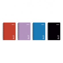 Enri Agenda Escolar con Espiral - Castellano - Tapa de Plastico - Formato Cuartilla - Semana Vista - Colores Surtidos (4 uds)