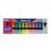Pelikan Textmarker 490 Pack de 12 Marcadores Fluorescentes Pastel y Neon - Base de Agua - Base Organizadora de Escritorio - Punta Biselada con 3 Anchos de Trazo - Colores Surtidos