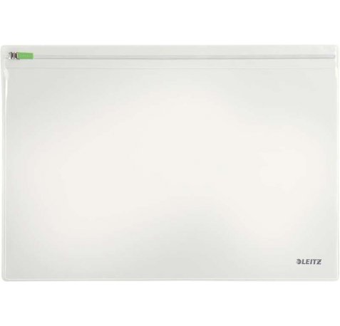 Leitz Traveller Pack de 2 Fundas Multiusos Transparentes - Tamaño 230x1x330mm - Cierre de Cremallera